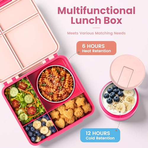 Bento Lunch Box for Kids with 8oz Soup Thermo