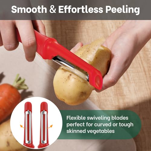 Swivel Vegetable Peeler (Red)
