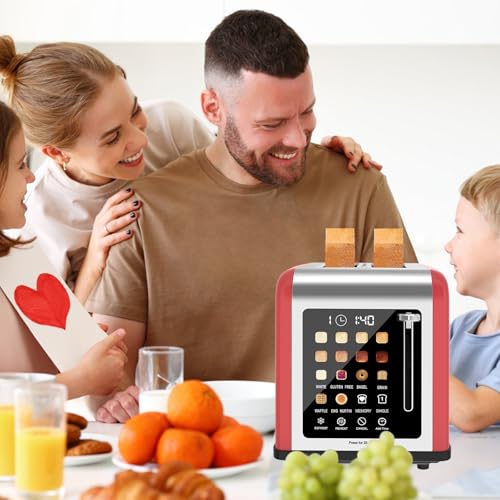 2 Slice Toaster Touch Screen (Red)