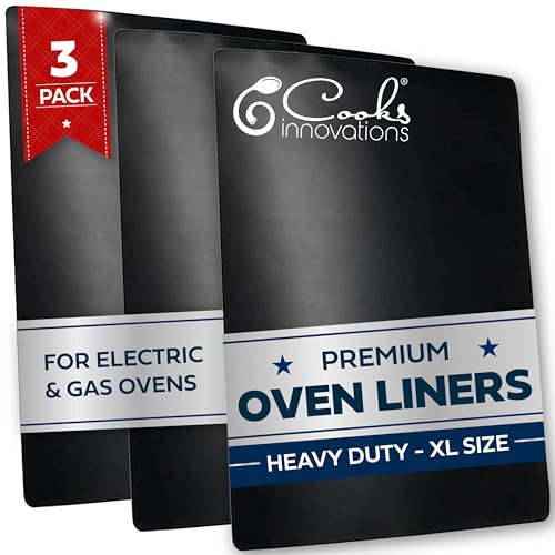 Non Stick Oven Liner 3 Pack BPA (Black)