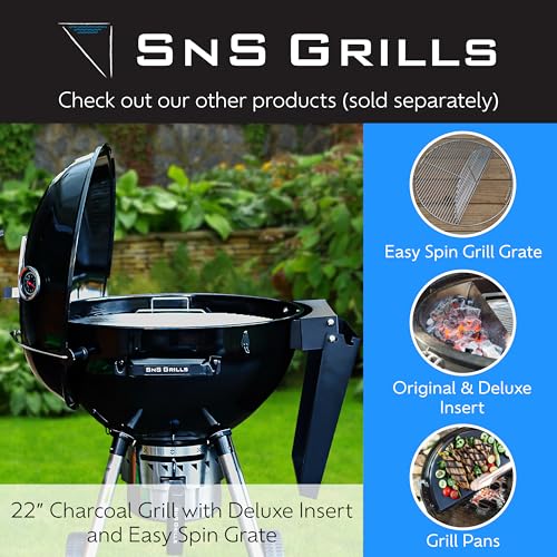 SnS Grills EasySpin Charcoal Grill Cooking Grate (EasySpin Grill Grate / 18")