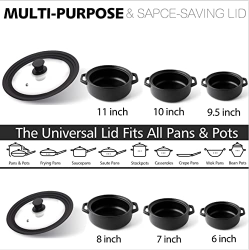Silicone Universal Lid for Pots (6" to 11" (2pcs))