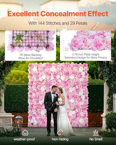 3D Flower Wall Panel (Flower / 15*15IN 12P)