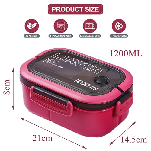 Double Layer Bento Box with Cutlery