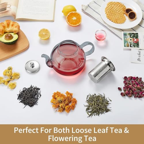 Glass Teapot with Infuser (Ink / 40OZ)