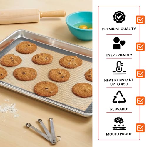 Silicone Baking Mat 2 Pack (Baking Mat / 2 Half Sheets)