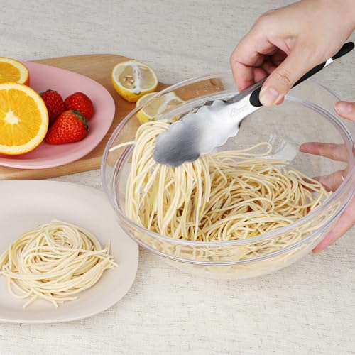 Mini Stainless Steel Kitchen Tongs for Cooking (7-Inch)
