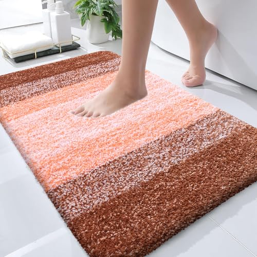 Small Bathroom Rugs 28x18 (28" X 18" / Orange)