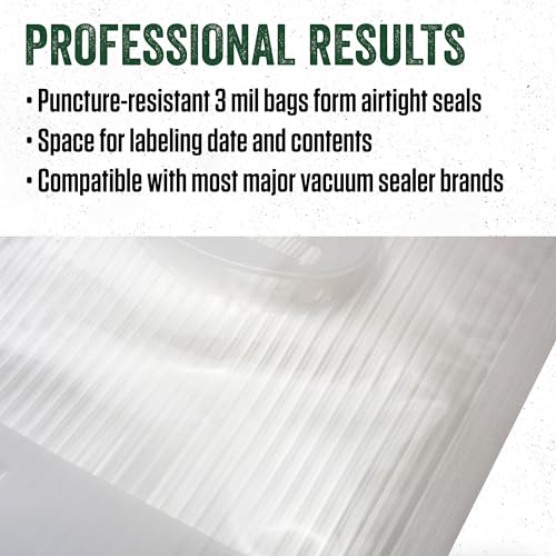 Products Gallon Zipper Top Vacuum Sealer Bags (11" x 16")