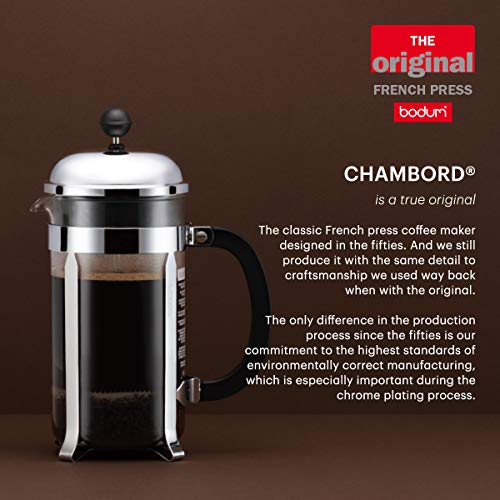 34oz Chambord French Press Coffee Maker (White / 34 oz)