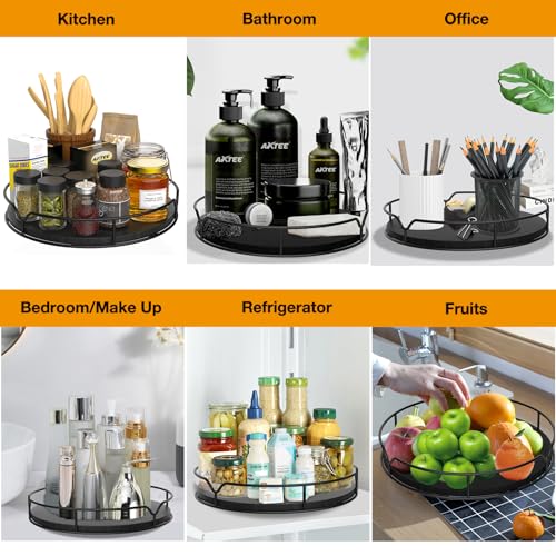Lazy Susan Turntable Organizer with Anti (Black / 13'')