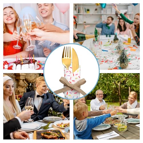 100 Pcs Sprinkles Donut Napkins Birthday Party