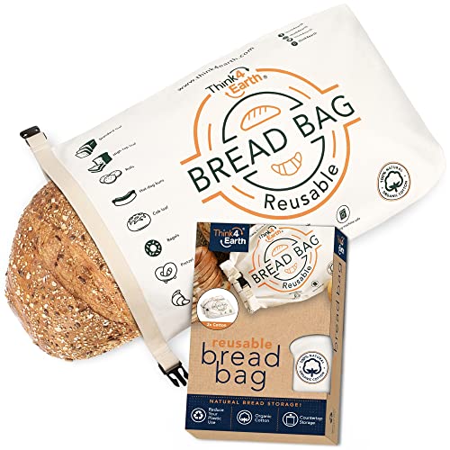 Cotton Linen Bread Bag Organic (Large - 1 Unit)