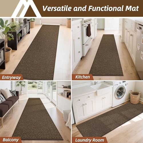 Hallway Runner Rugs Non (Brown / 2' x 8')