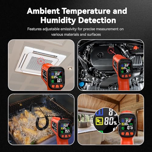 Infrared Thermometer Temperature Gun 1796°F 16
