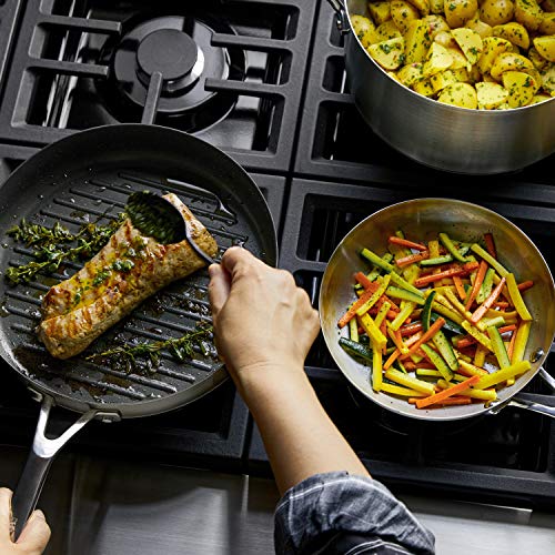 Stainless Steel Cookware Induction Pots and Pans Set (10 Piece Cookware Set)