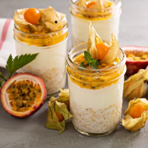 Mason Jars 8 oz 24 Pack Canning jars 8oz with Regular Lids and Bands (Clear 8 oz-24 Pack)