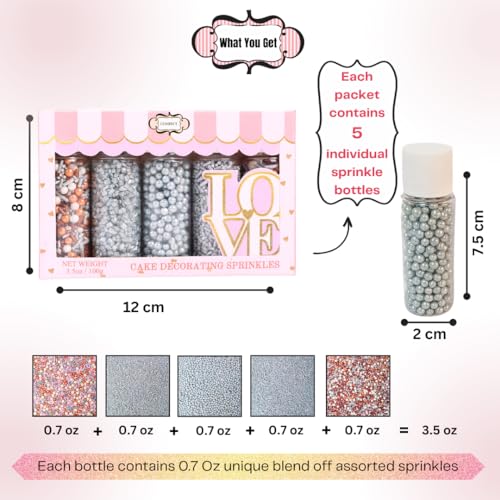 Edible Cake Sprinkles Mix (5 Ounce)