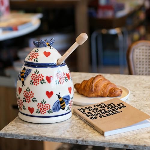 10oz Crazy Love Handmade Ceramic Honey Pot (Crazy Love)