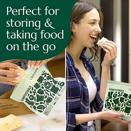 Compostable* Sandwich Size Food Storage Bags (25 Count)