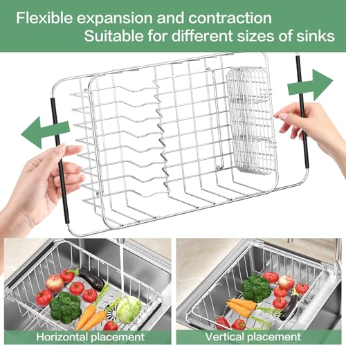 Large Sink Dish Drying Rack (Medium【14.96''*11.02''*5.35''】)