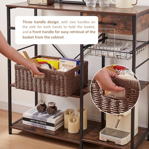 Wicker Storage Basket (Brown)