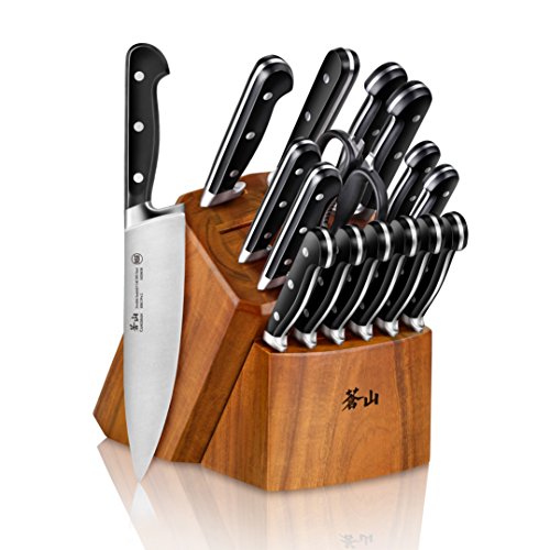 TV2 Series 1023053 Swedish 14C28N Steel Forged 17 (17-Piece Knife Block Set)