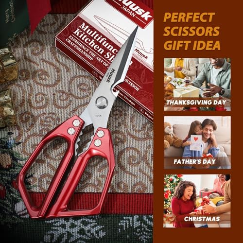 Kitchen Scissors for Food (Red)
