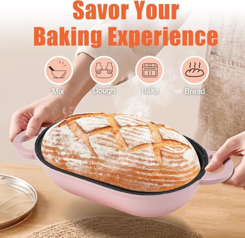 2.5 QT Enameled Cast Iron Sourdough Bread Oven (Pink / 2.5 QT)
