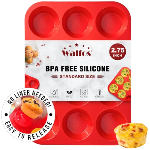 Silicone Muffin Pan (1 Pc: 12 Cups, Regular)