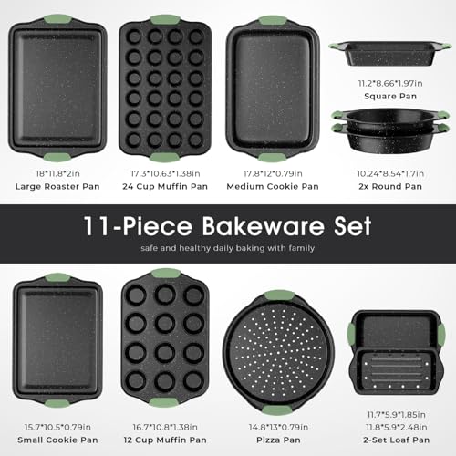 11 Piece Nonstick Bakeware Set