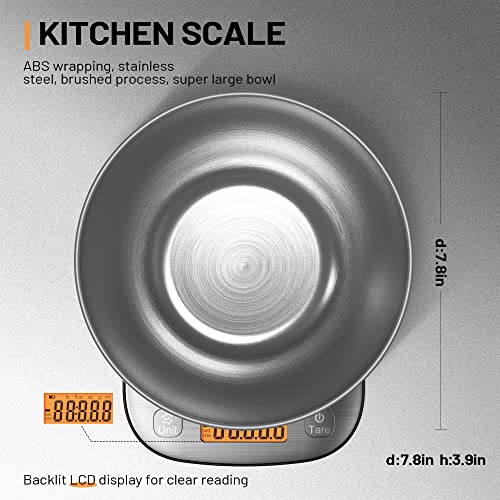 Food Kitchen Scale Digital Weight Grams and Oz 11lb