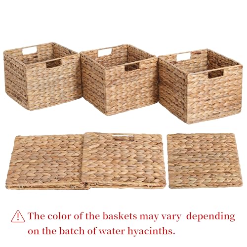 12x12x10in Water Hyacinth Storage Basket Large (Water Hyacinth)