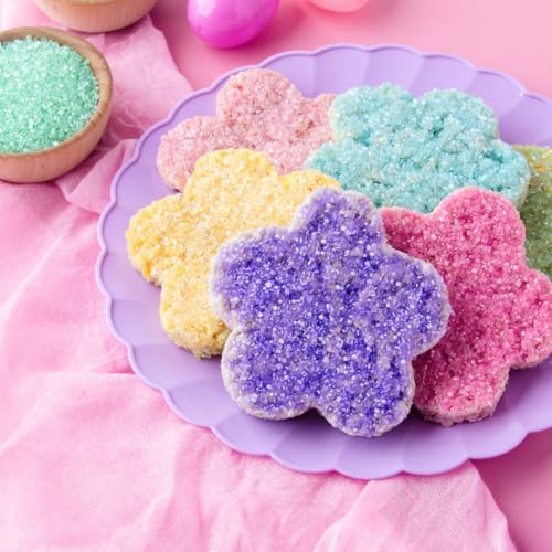 Dye Free Pastel Sugar 6 Cell Decorating Variety (Pastel Sugar)