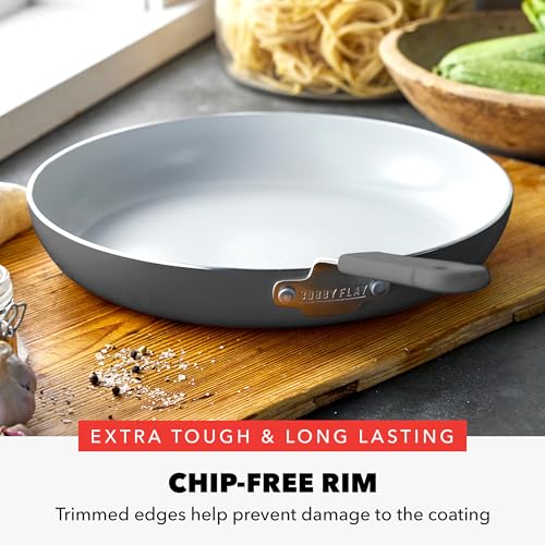 x Bobby Flay 12" Diamond Ceramic Nonstick Frying Pan (12" Frying Pan Skillet / Graphite)