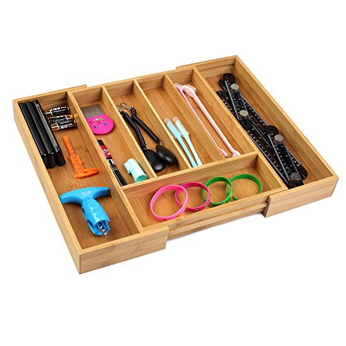 Bamboo Cutlery Silverware Tray (Natural / Small)