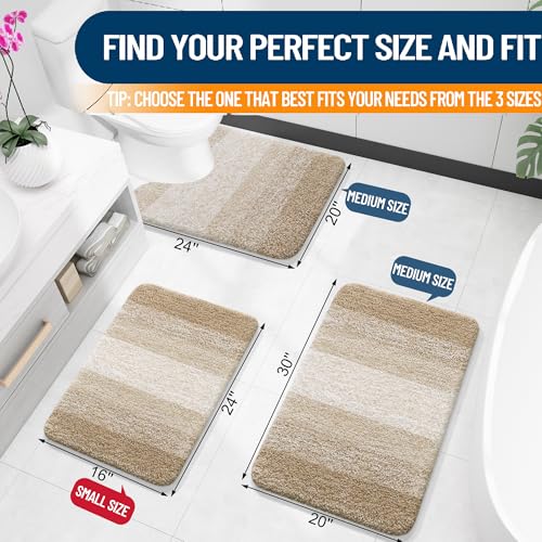 Small Bathroom Rugs 35x16 (35" X 16" / Tan)