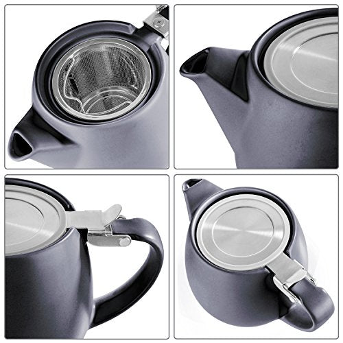 Pluto Porcelain Small Teapot Black (Black)