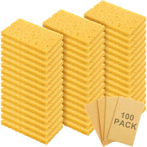 100 Pcs Sponges Bulk Sponges Kitchen Compressed Sponge (100 Count)