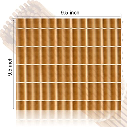 9.5"x9.5"Bamboo Sushi Rolling Mat