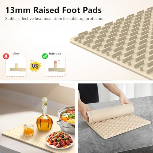 Food Warming Mat (Large 1pack / Cream)