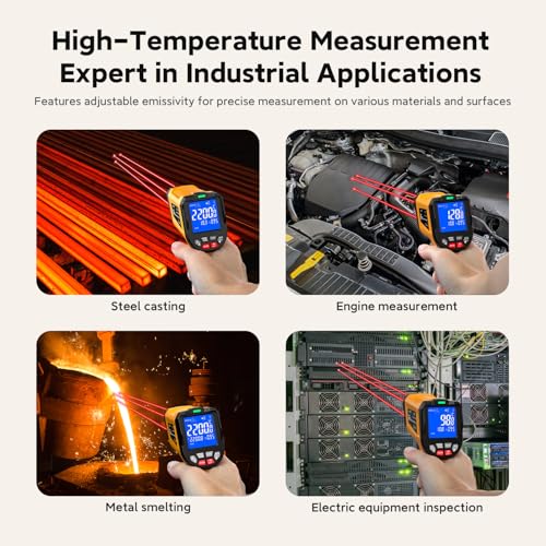 Infrared Thermometer Temperature Gun 3992°F 50 (-58°F to 3992°F)