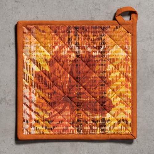 Pot Holders 100% Cotton Potholders (061 - Thanksgiving Tartan / 8" x 8" (Pot Holder Pack of 1))