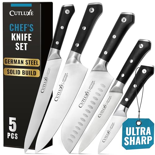 Kitchen Knives (5 Pcs Knife Set without Block)