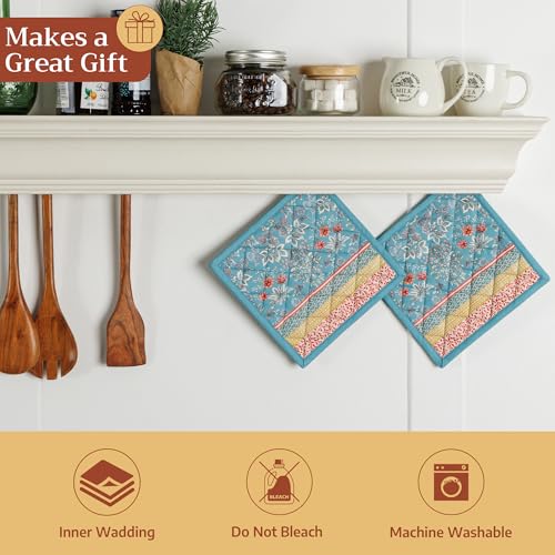 Pot Holders 100% Cotton Potholders (001 - Marquise / 8" x 8" (Pot Holder Pack of 1))