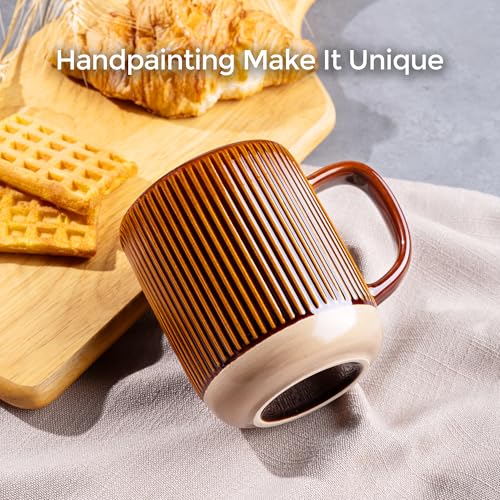Coffee Mugs Set of 4 (Caramel / Set of 4 (12 Ounces))