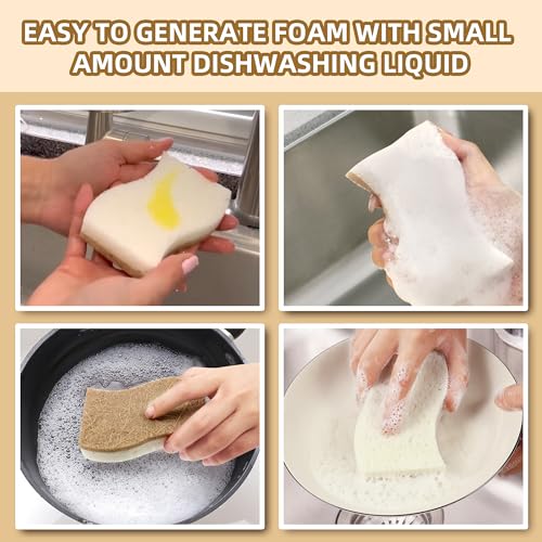12 Pack Natural Kitchen Sponges