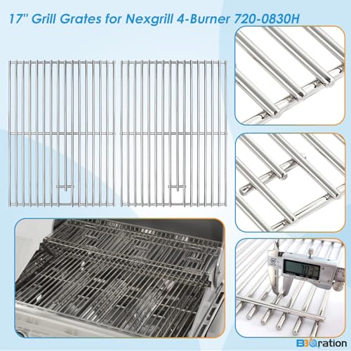 17" Grill Grates for Nexgrill 4 (17in x 13 1/4in)