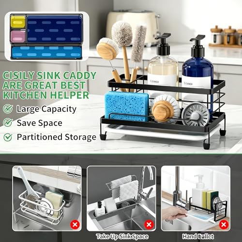 Sponge Holder for Kitchen (Black)