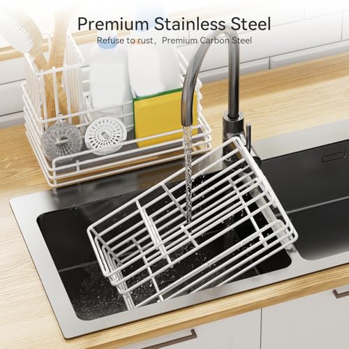 Sponge Holder for Kitchen Sink Organizer Caddy